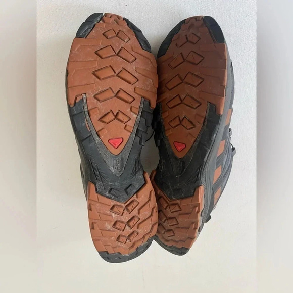 Salomon XA Pro 3D Gore-Tex Gray/Caramel Hiking Shoes Mens 9.5 US - Picture 7 of 7